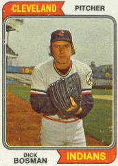 1974 Topps Baseball Cards      465     Dick Bosman